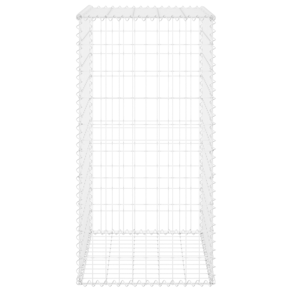 VidaXL Schanskorfmuur met deksels 60x50x150 cm gegalvaniseerd staal