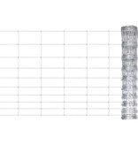 VidaXL Hek 50x1 m gegalvaniseerd staal zilverkleurig