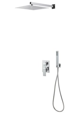 VidaXL Douchesysteem roestvrij staal 201 zilverkleurig