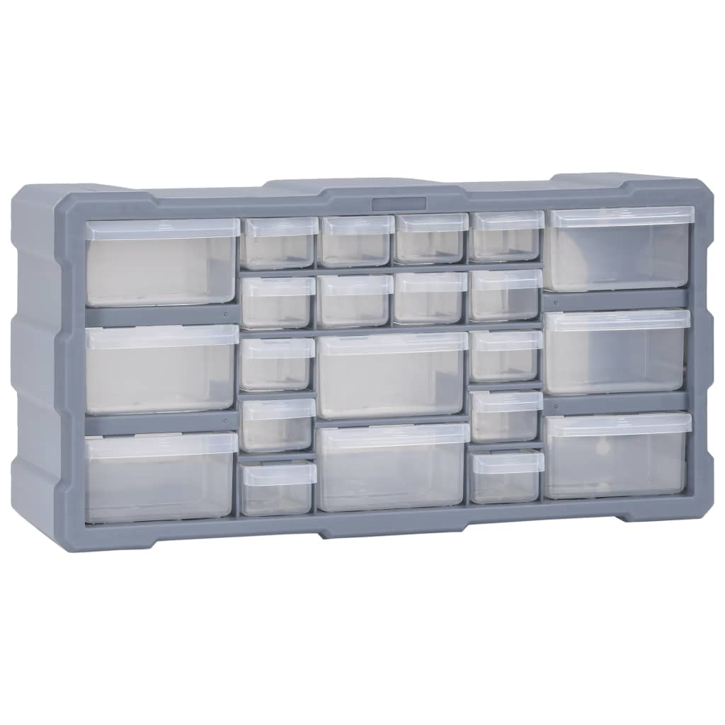 vidaXL Organiser met 22 lades 49x16x25,5 cm