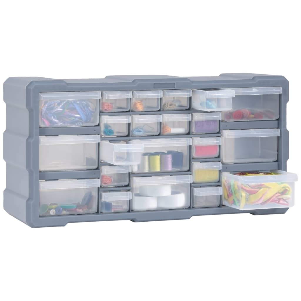 vidaXL Organiser met 22 lades 49x16x25,5 cm