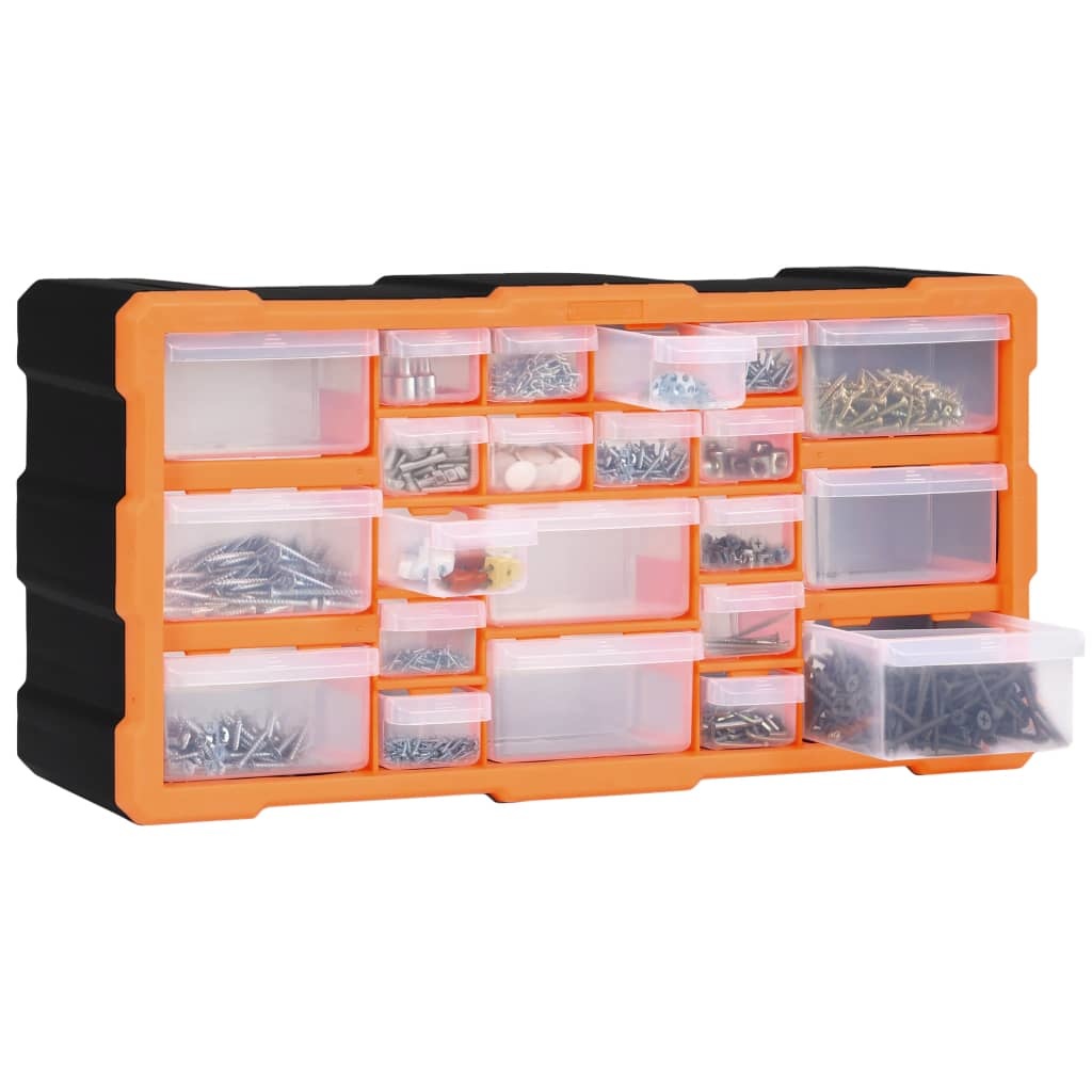 vidaXL Organiser met 22 lades 49x16x25,5 cm