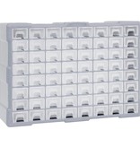 vidaXL Organiser met 64 lades 52x16x37,5 cm