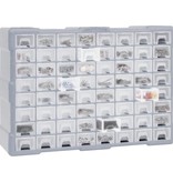 vidaXL Organiser met 64 lades 52x16x37,5 cm