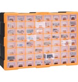 vidaXL Organiser met 64 lades 52x16x37,5 cm