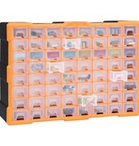 vidaXL Organiser met 64 lades 52x16x37,5 cm