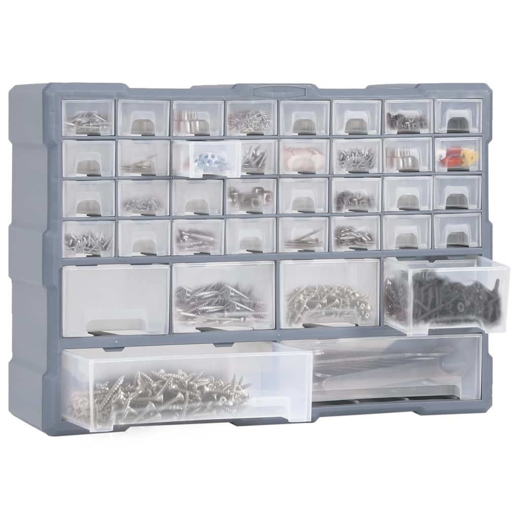 vidaXL Organiser met 40 lades 52x16x37,5 cm