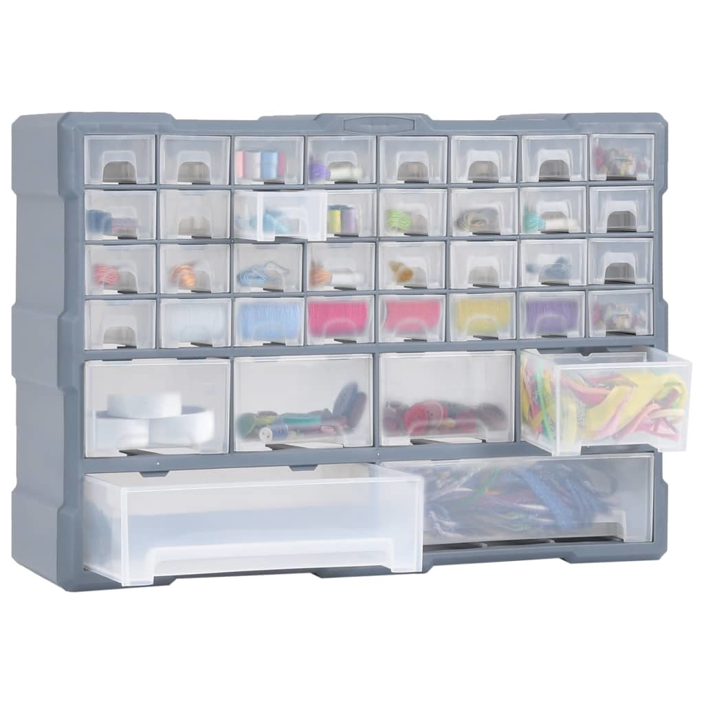 vidaXL Organiser met 40 lades 52x16x37,5 cm