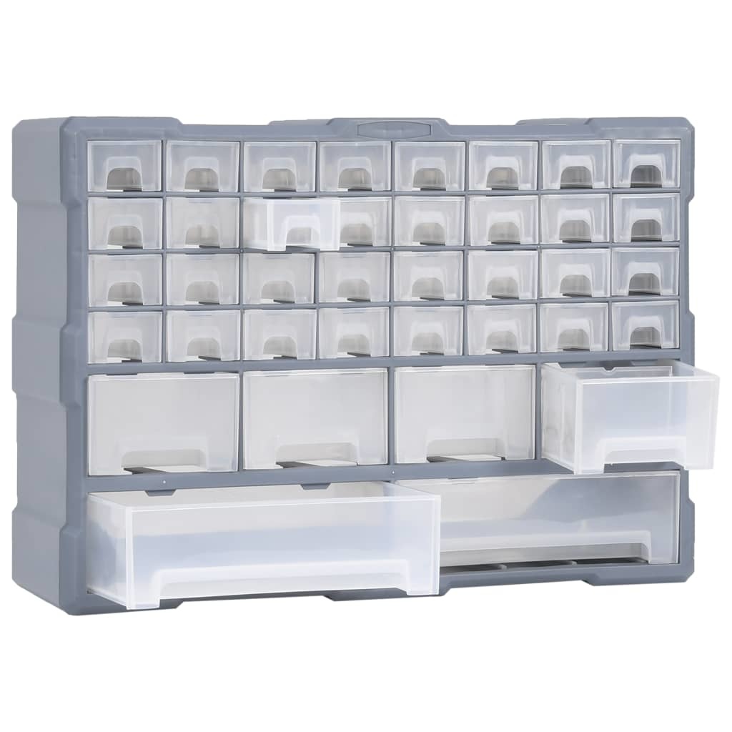 vidaXL Organiser met 40 lades 52x16x37,5 cm