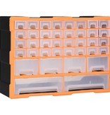 vidaXL Organiser met 40 lades 52x16x37,5 cm