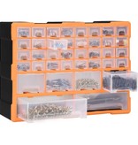 vidaXL Organiser met 40 lades 52x16x37,5 cm