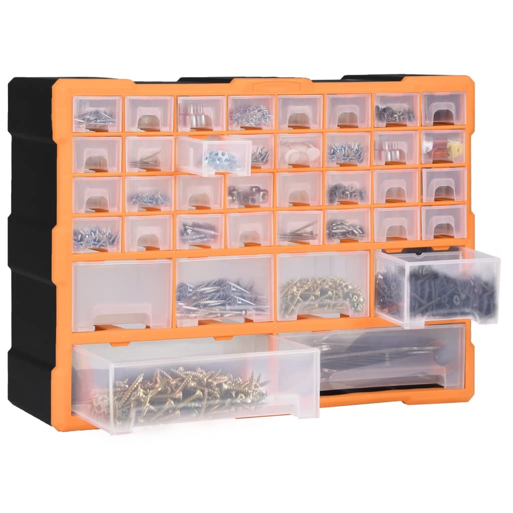 vidaXL Organiser met 40 lades 52x16x37,5 cm