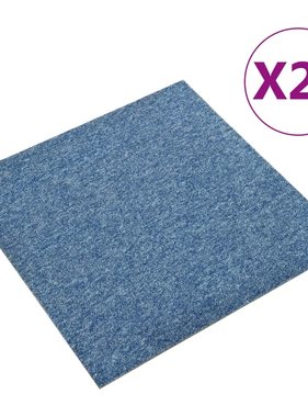 vidaXL Tapijttegels 20 st 5 m² 50x50 cm blauw