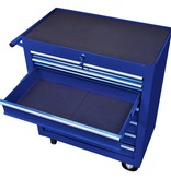 VidaXL Gereedschapswagen met 7 lades blauw