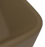 VidaXL Wastafel 41x30x12 cm keramiek matcrème