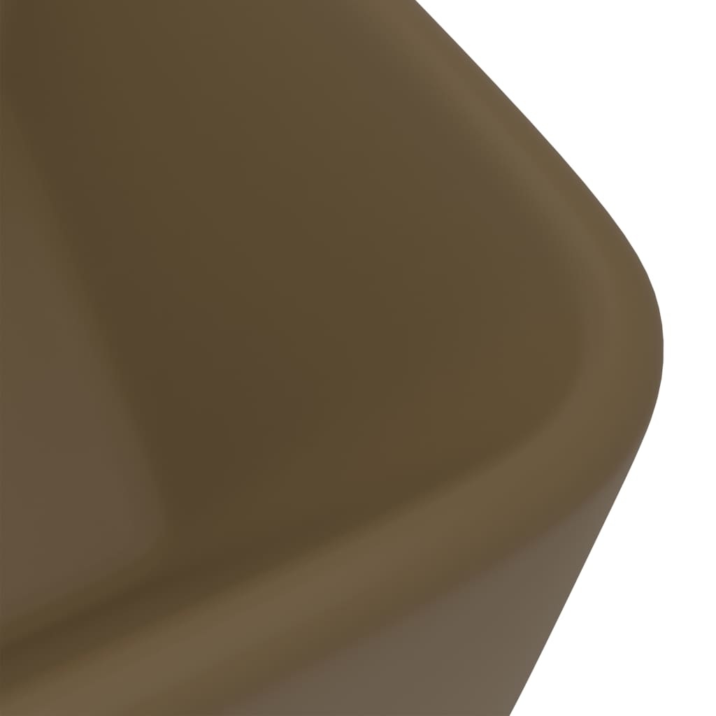 VidaXL Wastafel 41x30x12 cm keramiek matcrème