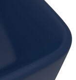 VidaXL Wastafel 41x30x12 cm keramiek mat donkerblauw