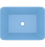 VidaXL Wastafel 41x30x12 cm keramiek mat lichtblauw