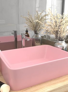 VidaXL Wastafel 41x30x12 cm keramiek matroze