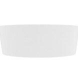 VidaXL Wastafel met overloop 36x13 cm keramiek matwit