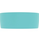 VidaXL Wastafel rond 40x15 cm keramiek mat lichtgroen