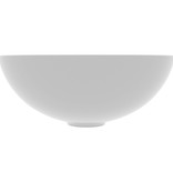 VidaXL Wastafel rond keramiek lichtgrijs