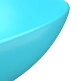 VidaXL Wastafel rond keramiek lichtgroen