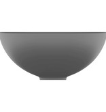 VidaXL Wastafel rond 32,5x14 cm keramiek matzwart