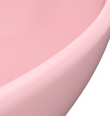 VidaXL Wastafel ovaal 40x33 cm keramiek matroze