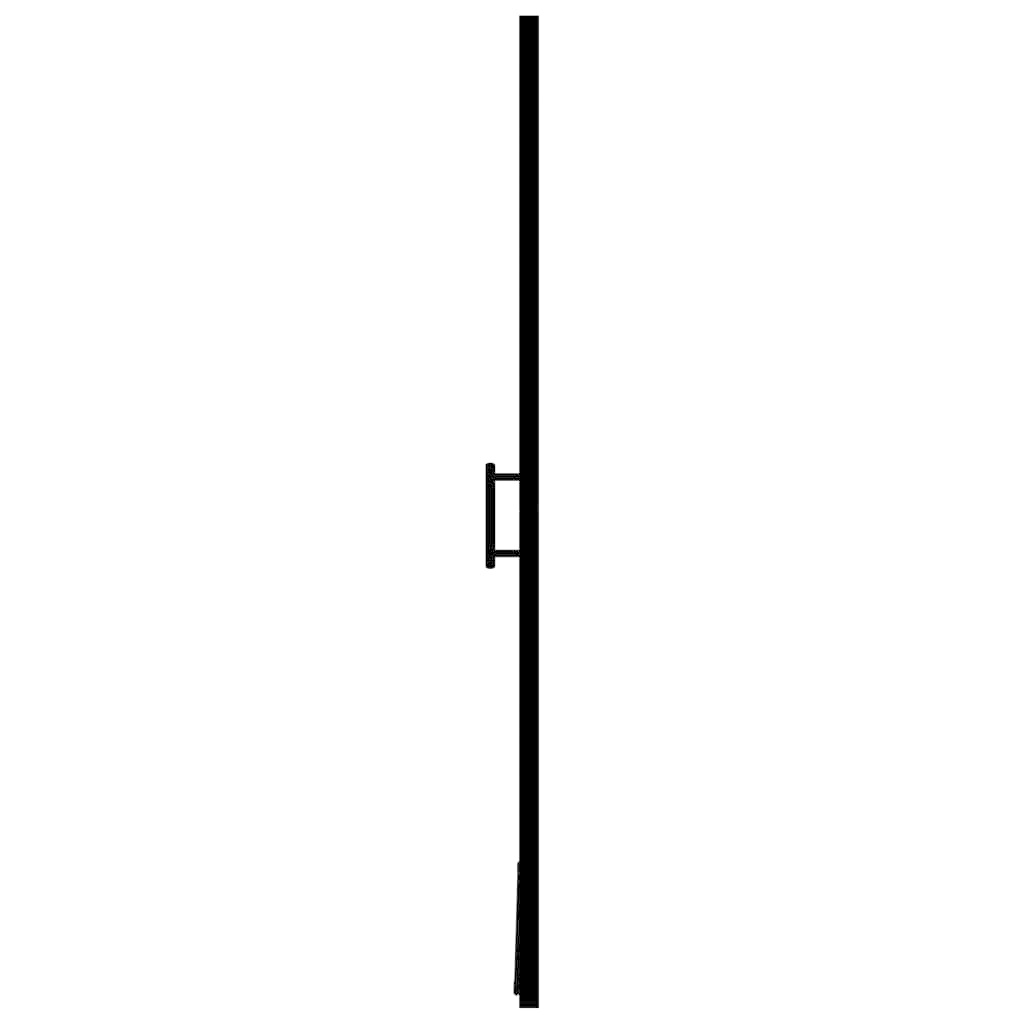 VidaXL Douchedeur 100x178 cm gehard glas zwart