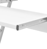 VidaXL Studenten computerbureau 60 x 40 x 75 cm (wit)