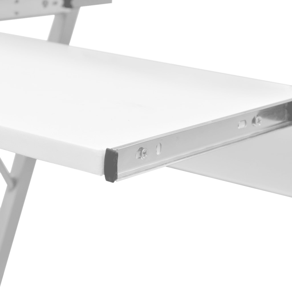VidaXL Studenten computerbureau 60 x 40 x 75 cm (wit)