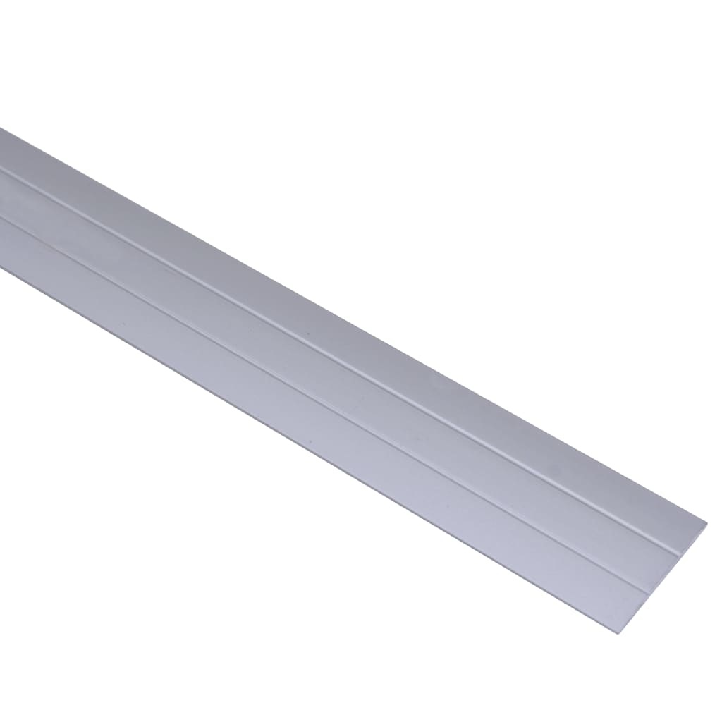 VidaXL Vloerprofielen 5 st 134 cm aluminium zilverkleurig