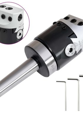 VidaXL Boorkop met MT2 boorschacht voor draaibanken 50 mm
