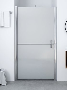 VidaXL Douchedeur mat 81x195 cm gehard glas
