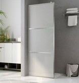 VidaXL Inloopdouchewand mat 140x195 cm ESG-glas