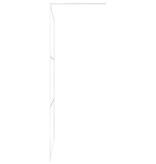 VidaXL Inloopdouchewand mat 140x195 cm ESG-glas