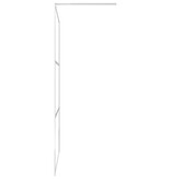 VidaXL Inloopdouchewand mat 115x195 cm ESG-glas