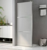 VidaXL Inloopdouchewand mat 100x195 cm ESG-glas