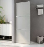 VidaXL Inloopdouchewand mat 90x195 cm ESG-glas