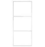 VidaXL Inloopdouchewand mat 90x195 cm ESG-glas
