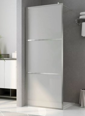 VidaXL Inloopdouchewand mat 80x195 cm ESG-glas