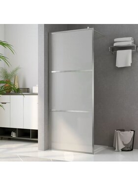 VidaXL Inloopdouchewand mat 80x195 cm ESG-glas