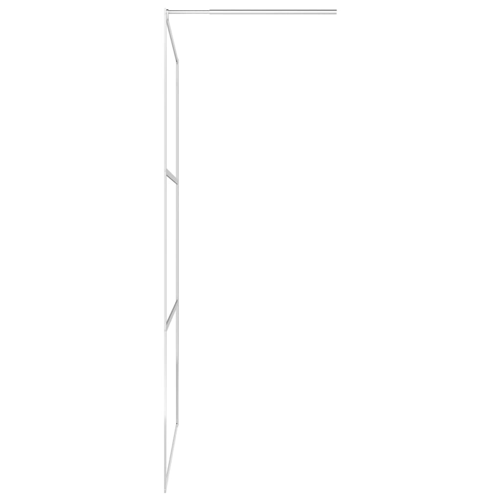 VidaXL Inloopdouchewand halfmat 115x195 cm ESG-glas