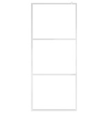 VidaXL Inloopdouchewand halfmat 80x195 cm ESG-glas