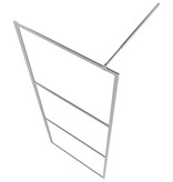 VidaXL Inloopdouchewand halfmat 80x195 cm ESG-glas