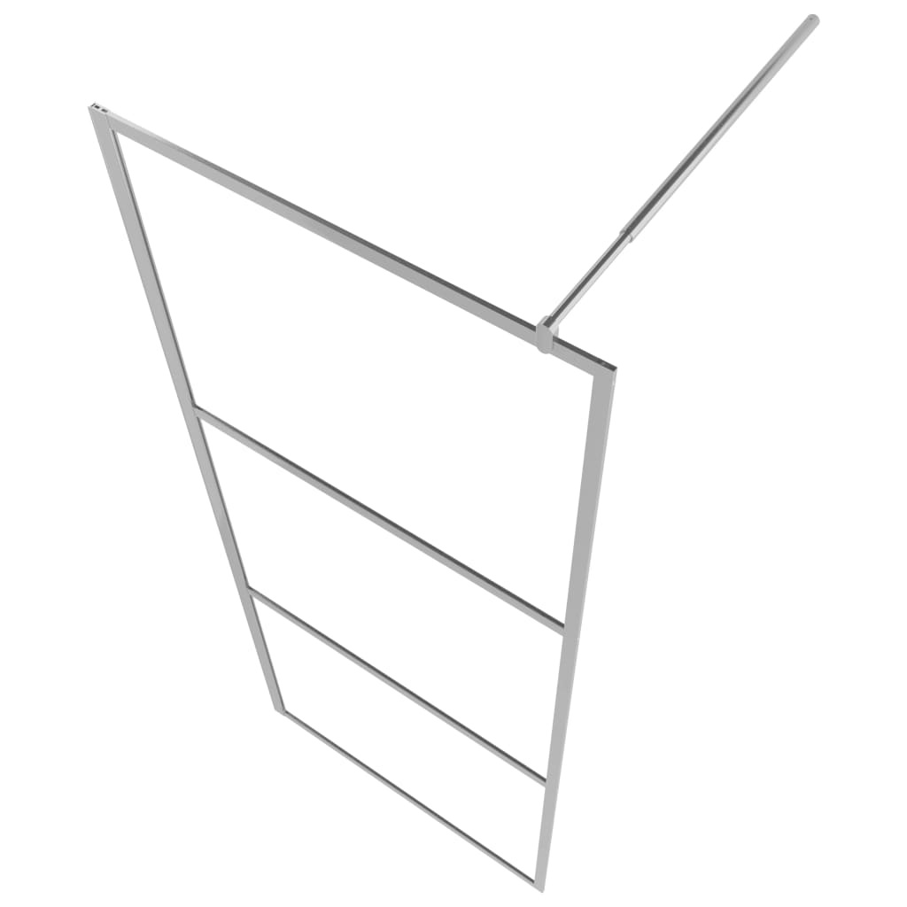 VidaXL Inloopdouchewand halfmat 80x195 cm ESG-glas