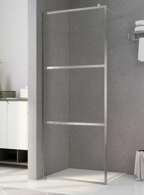 vidaXL Inloopdouchewand transparant 140x195 cm ESG-glas