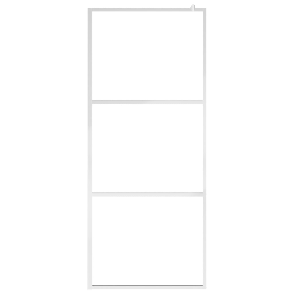 VidaXL Inloopdouchewand transparant 140x195 cm ESG-glas