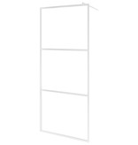 VidaXL Inloopdouchewand transparant 115x195 cm ESG-glas